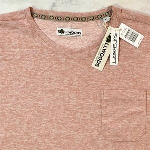NWT Tallwoods Premium Lifestyle Apparel Supersoft Pocket Tee Size XL